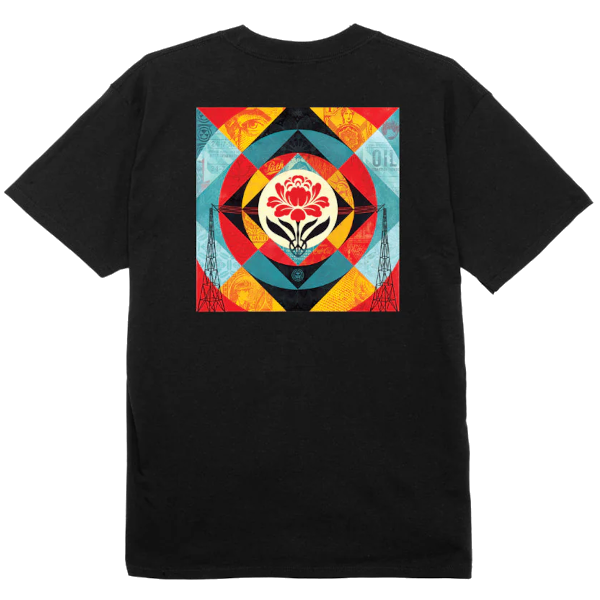 Obey Geometric Power Canvas Tee (black)