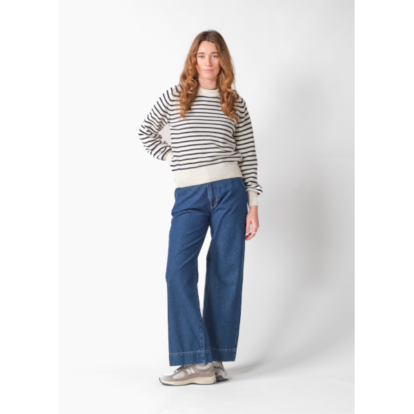 Klitmøller W Ivy Knit (cream/navy)