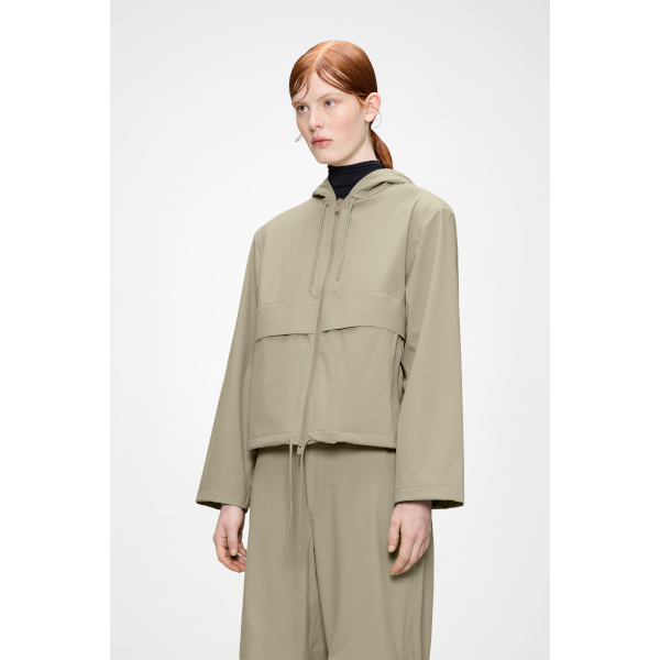 Rains Suva W Hardshell Short String Jacket (beige)