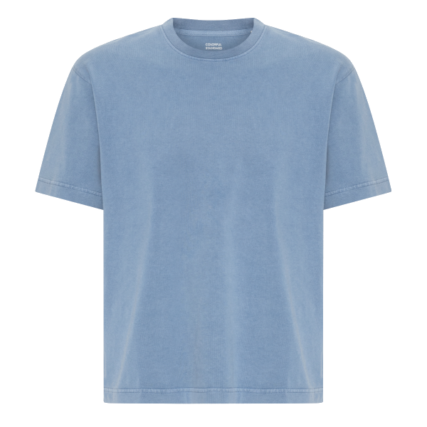 Colorful Standard Heavy Organic Boxy Tee (faded indigo)