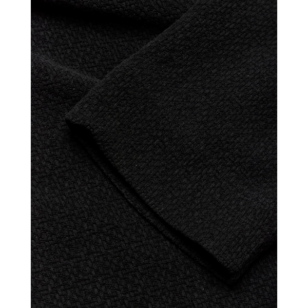 Woodbird Hiro LS Jiu Zip Polo (black)