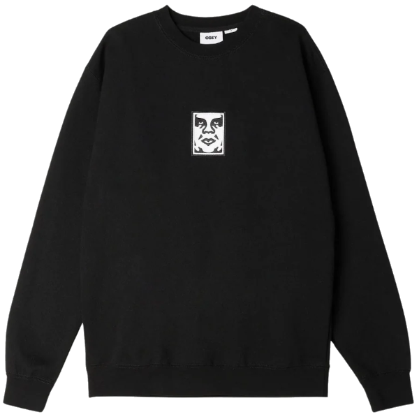 Obey Icon Extra Heavy Crewneck (black)