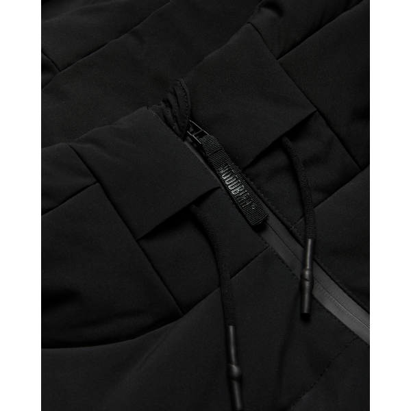 Woodbird Joseph Tech Long Jacket (black)
