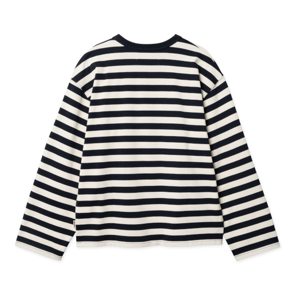 Woodbird W Joul Wide Sleeve Stripe Tee (navy-white)