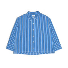 Nudie W Jutta Striped Shirt (blue/off white)