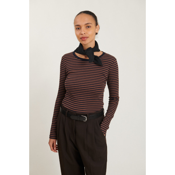 Basic Apparel Ludmilla LS Tee (carafe/black)