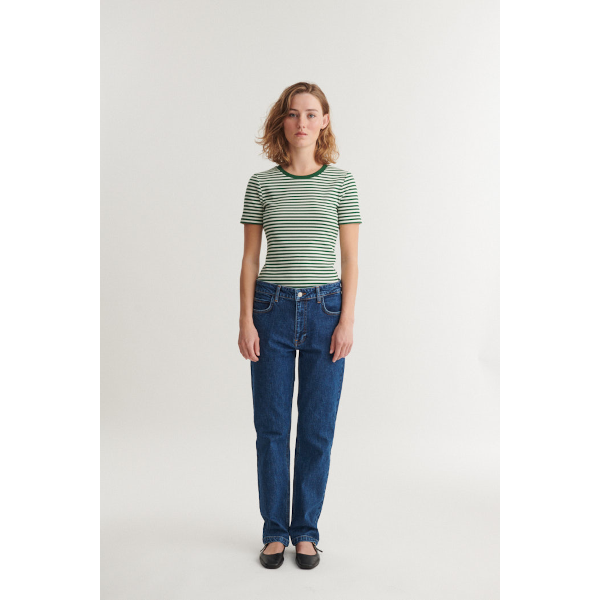 Basic Apparel Ludmilla O-Neck T-Shirt (abundant green/whisper white)