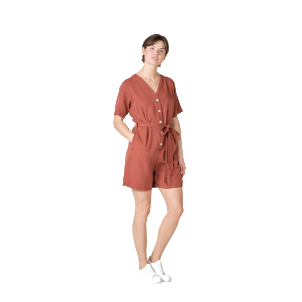 Klitmøller W Marna Short Jumpsuit (terracotta)