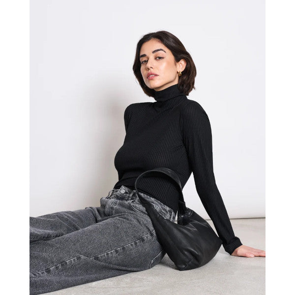 Jan N June Mio Rib Turtleneck (black)