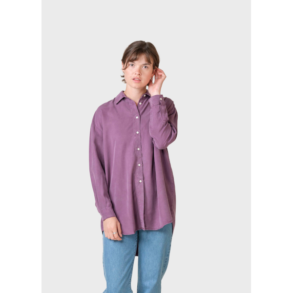 Klitmøller W Ofelia Lyocell Shirt (dark berry)