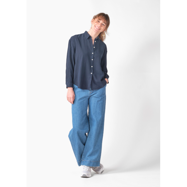 Klitmøller W Ofelia Short Shirt (navy)