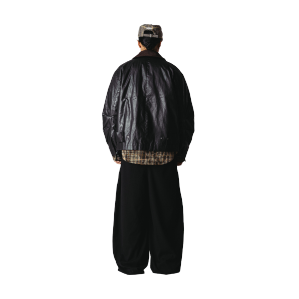 Woodbird Ping Waxed Short Jacket (black)
