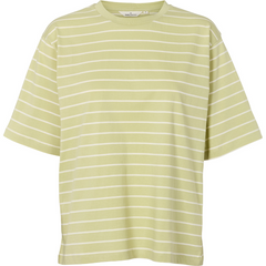 Basic Apparel Raja Stripe T-Shirt (winter pear/whipser white)