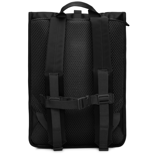 Rains Rolltop Rucksack (black grain)