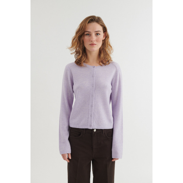 Basic Apparel Selem Cardigan (violet tulip)