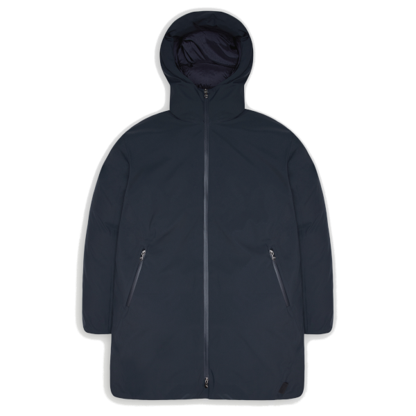 Rains Sarna Long Puffer Jacket (navy)