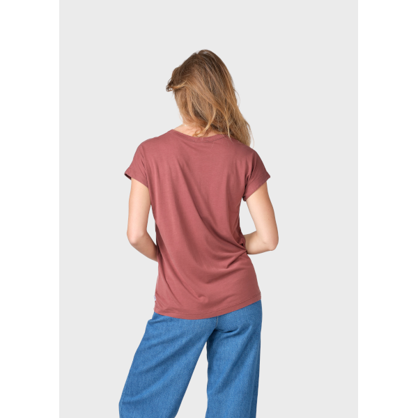 Klitmøller W Sigrid Tee (burgundy)