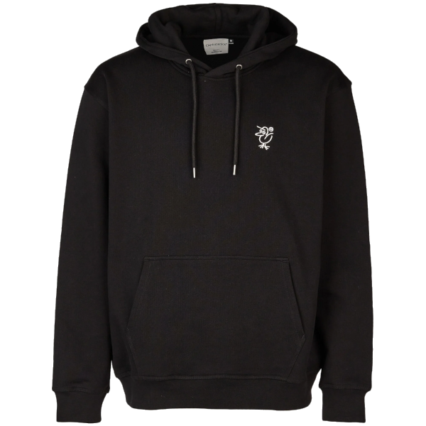 Cleptomanicx Sketch Gull Boxy Hood (black)