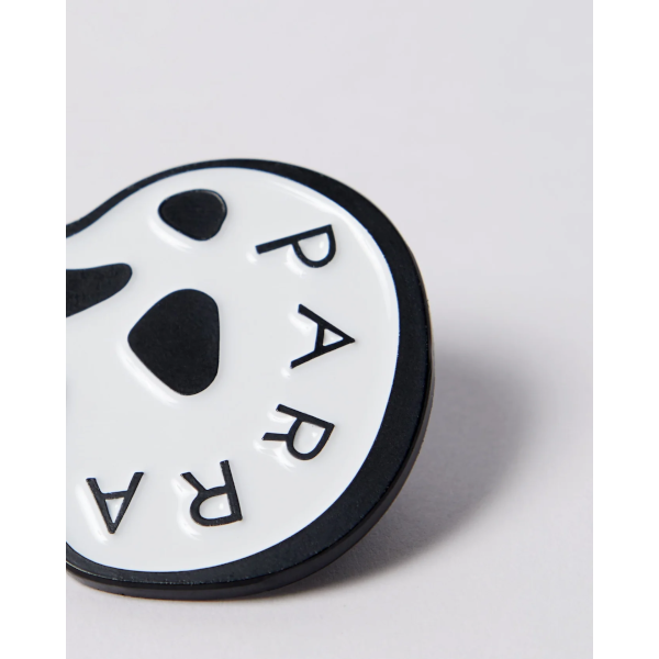 Parra Skulled Enamel Pin (white)