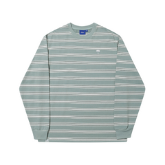 Hélas Sptries LS Tee (teal stripe)