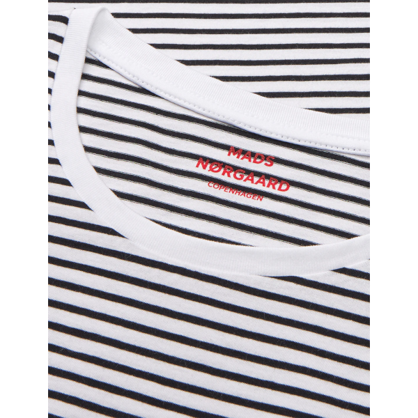 Mads Norgaard W Teasy Stripe T-Shirt (white/black)