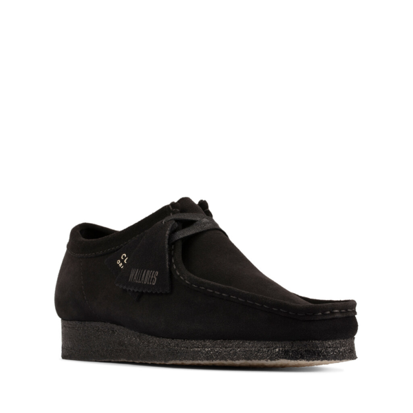 Clarks W Wallabee (black suede)