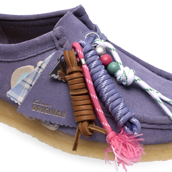 Clarks W Wallabee (purple interest)