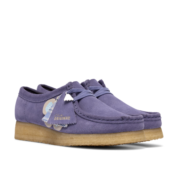 Clarks W Wallabee (purple interest)