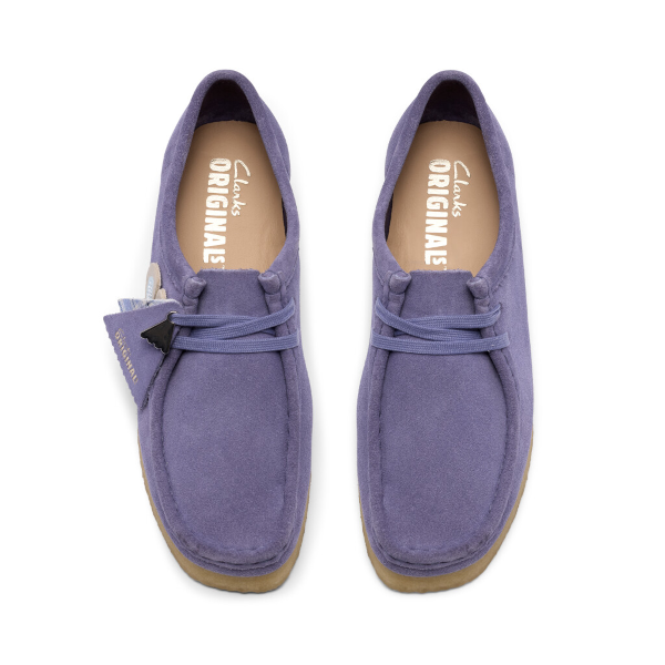 Clarks W Wallabee (purple interest)