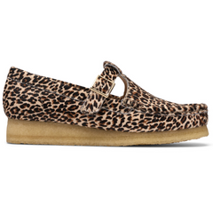 Clarks W Wallabee T Bar (leopard print)