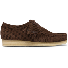 Clarks M Wallabee (brown perforated)