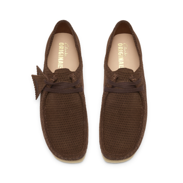 Clarks M Wallabee (brown perforated)