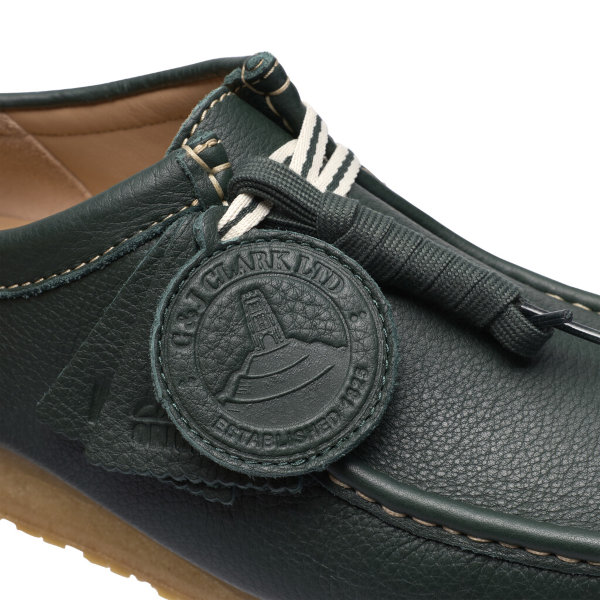 Clarks M Wallabee RB (dark green leather)