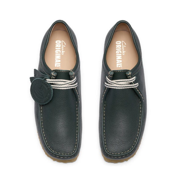 Clarks M Wallabee RB (dark green leather)