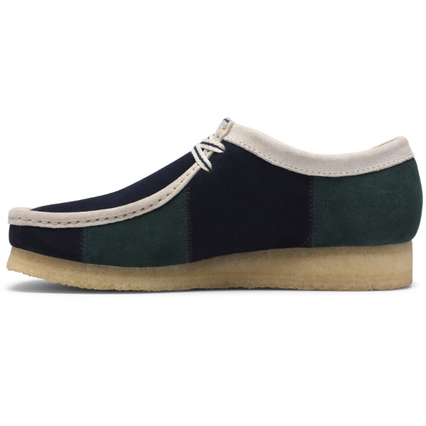 Clarks M Wallabee (blue/green stripe)
