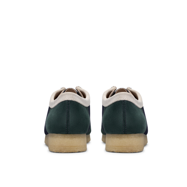Clarks M Wallabee (blue/green stripe)