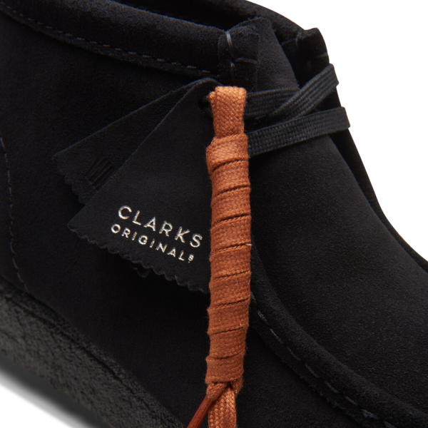 Clarks M Wallabee Boot (black suede)