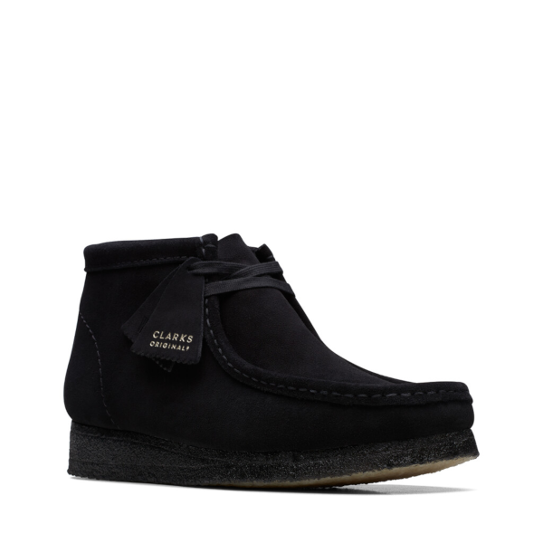 Clarks M Wallabee Boot (black suede)