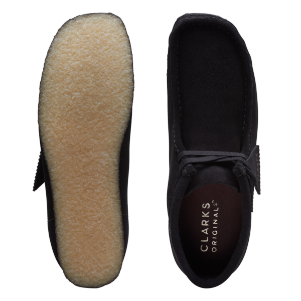 Clarks M Wallabee Boot (black suede)