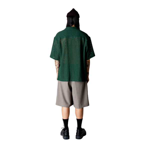 Woodbird Wang Knit Shirt (pine green)