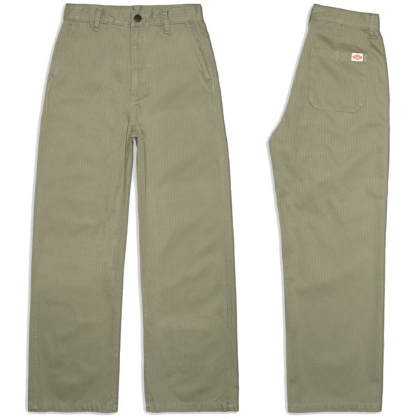 Nudie Wendy Herringbone Pant (pale green)