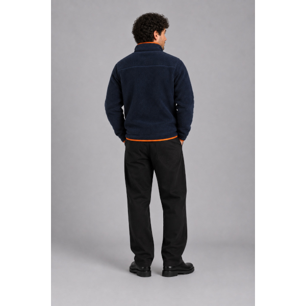FatMoose Wood Fleece Jacket (navy/dusty orange)