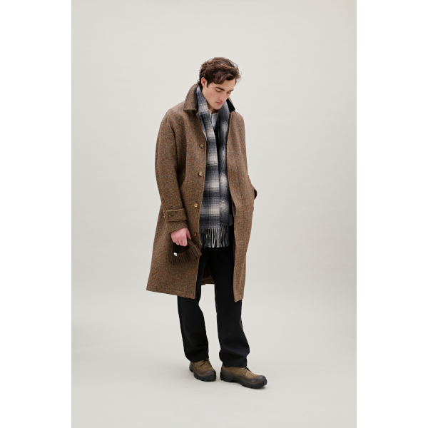 Forét Wool Scarf (grey check)