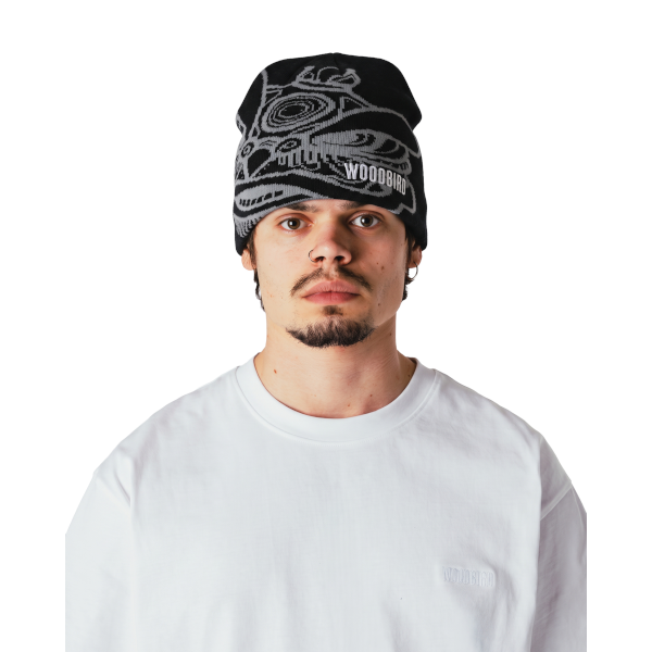 Woodbird Yan Lion JQ Beanie (black-grey)