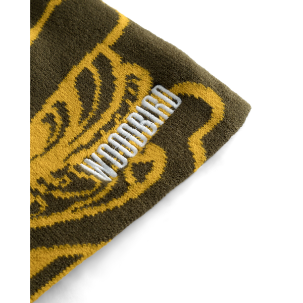 Woodbird Yan Lion JQ Beanie (dark brown-yellow)