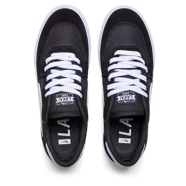 Lakai York (black/white suede)