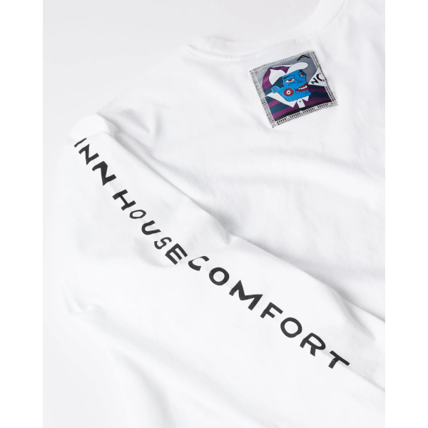 Parra Your Face LS Tee (white)