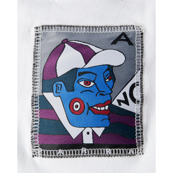 Parra Your Face LS Tee (white)