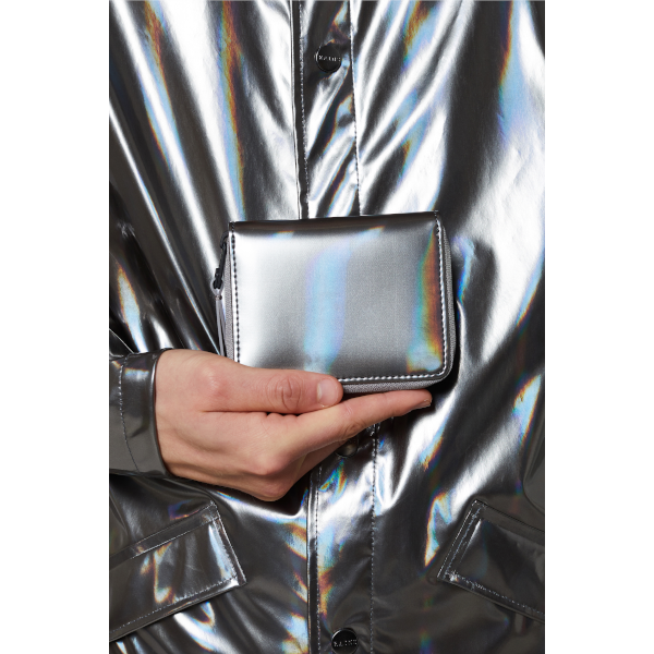 Rains Small Wallet (holographic steel)